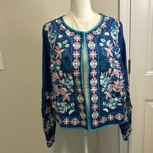 LaBellum by Hillary Scott embroidered jacket/blazer NWT’s! Size XL